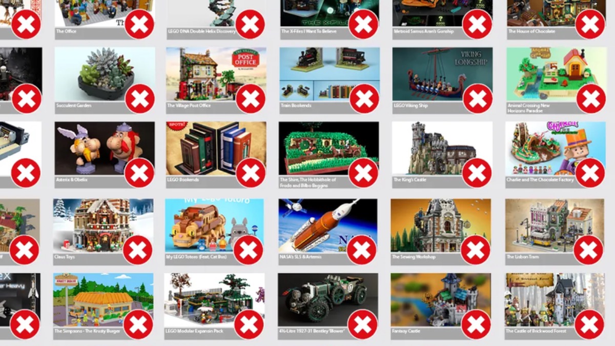 Record-breaking 54 LEGO Ideas projects rejected in a single review
