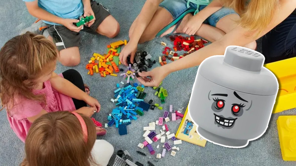 Two spooky LEGO storage heads have dropped in time for Halloween
