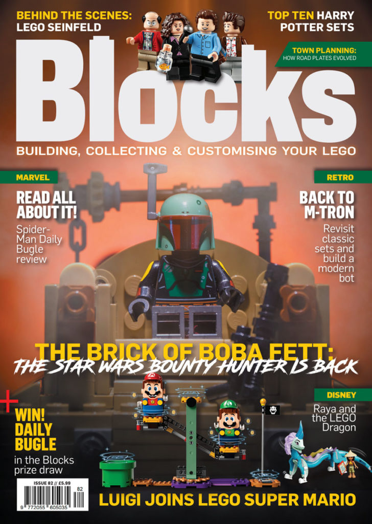 Blocks magazine Issue 82 LEGO Star Wars Boba Fett Luigi Spider Man rs