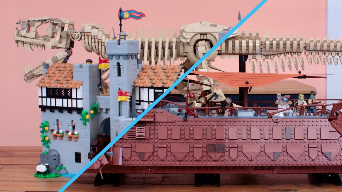 Eight things the new LEGO Jurassic Park T. rex skeleton is longer than