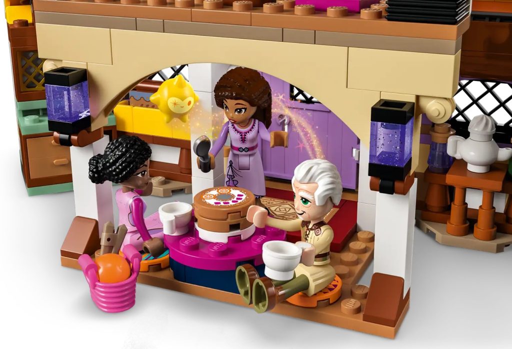 LEGO Disney 43231 Ashas Cottage Star Close Up e1694118292176 1024x699