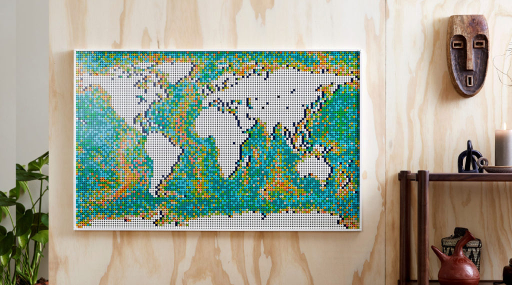 LEGO Art 31203 World Map lifestyle resized featured 1024x570