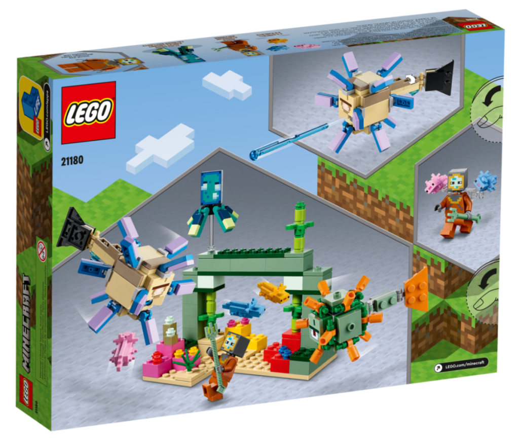LEGO Minecraft 21180 The Guardian Battle box back 1024x878