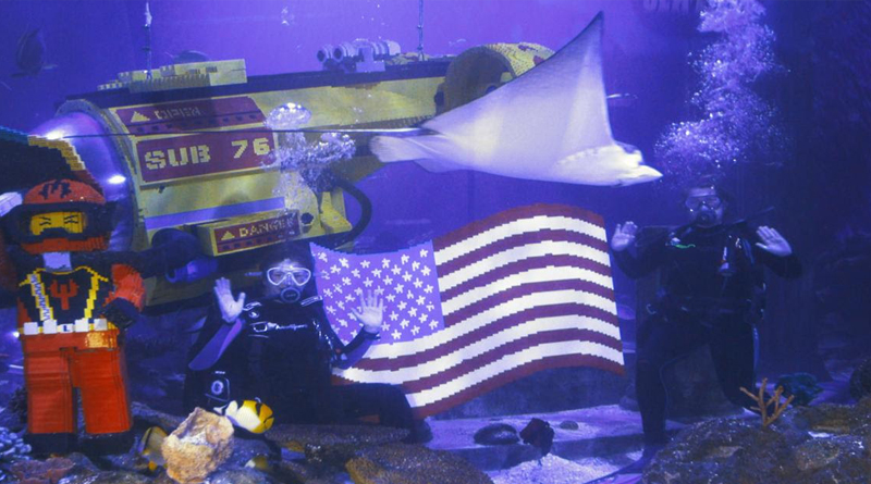 US flag marks Independence Day at LEGOLAND California