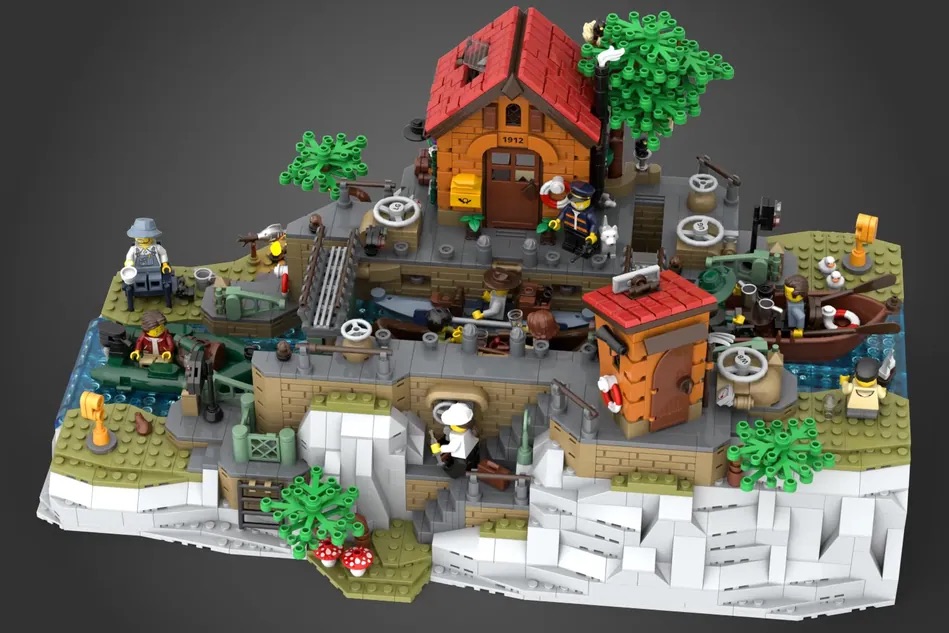 LEGO Ideas Working Canal Lock 2