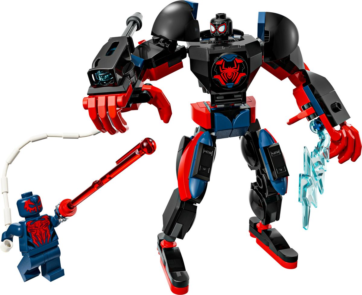 76337 Miles Morales Mech vs. Spider Man 2099 2