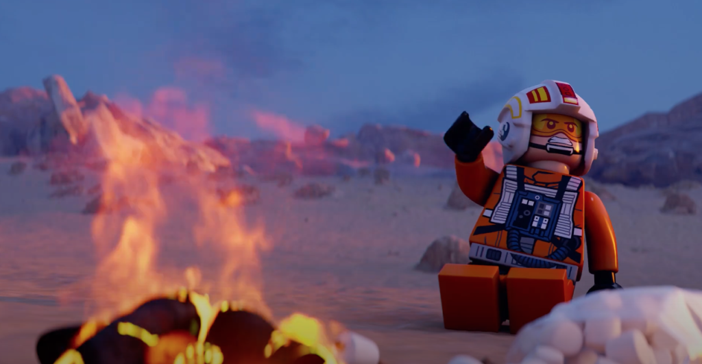 LEGO Star Wars X wing vs TIE Fighter Celebrate the Season short 2 1024x531