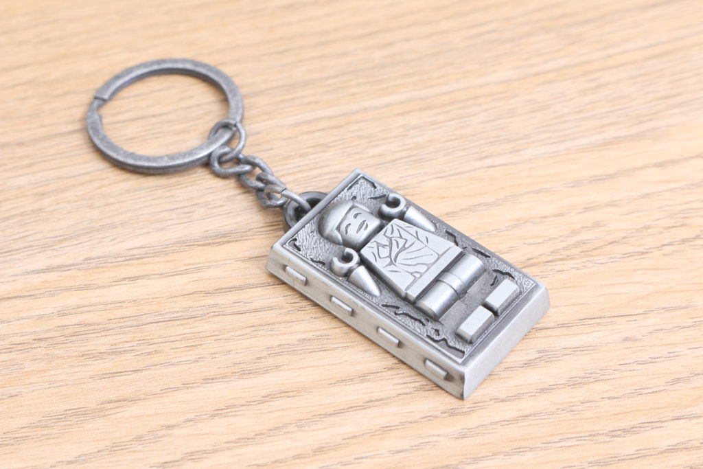 LEGO Star Wars Han Solo in Carbonite metal keychain gift with purchase VIP reward review 4