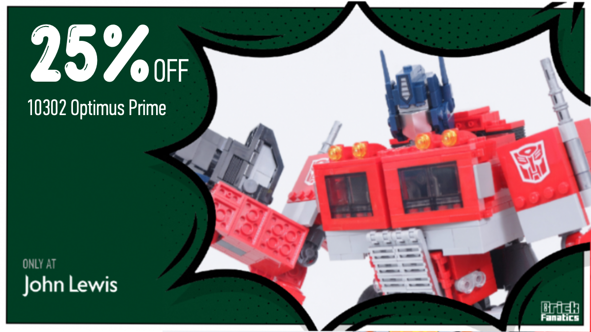 Huge saving on 10302 Optimus Prime in John Lewis Black Friday LEGO sale