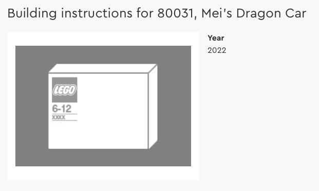 80031 Meis Dragon Car