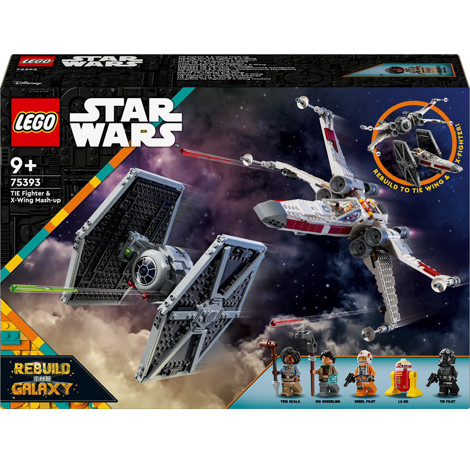 LEGO Star Wars 75393 TIE Fighter and X Wing Mash up 2