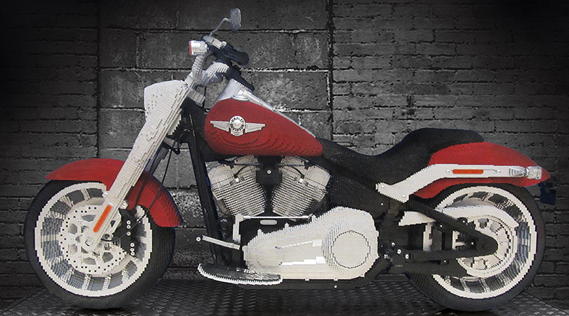 Life-sized LEGO Harley-Davidson Fat Boy celebrates new Creator Expert set