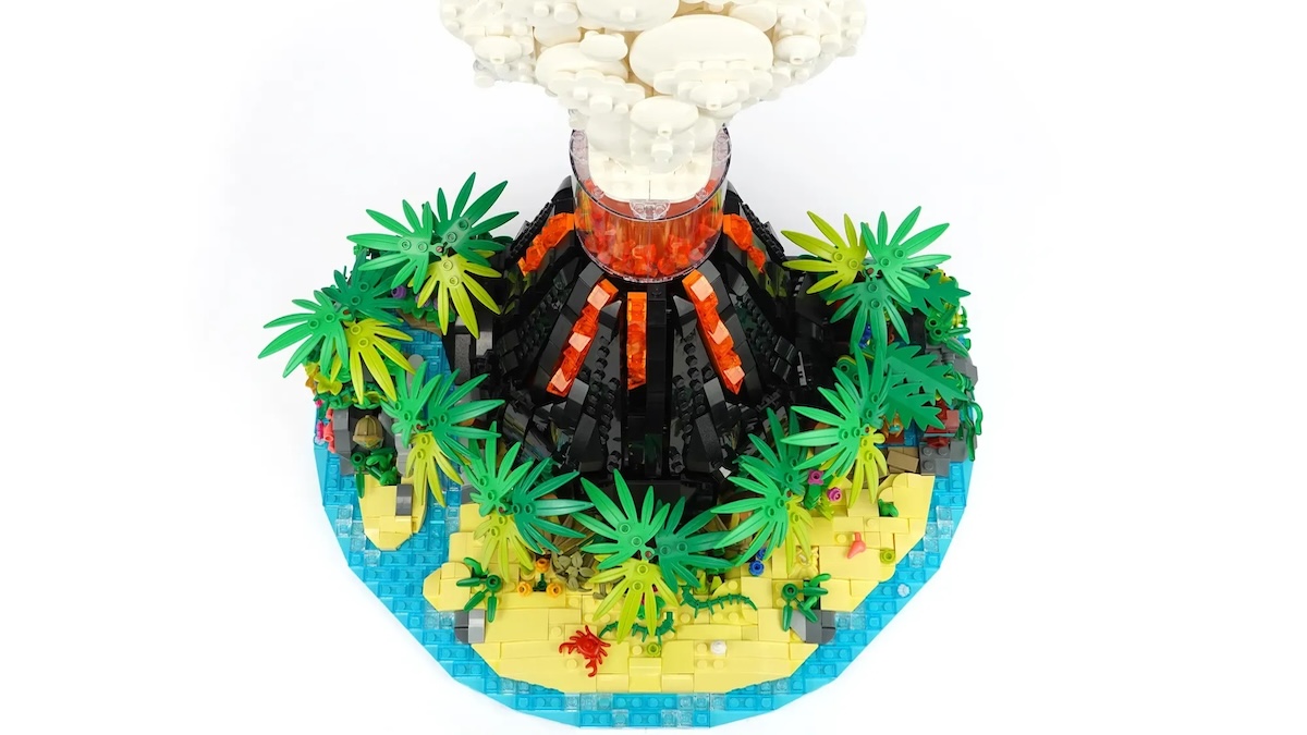 LEGO Ideas meets the science fair with brick-built working volcano