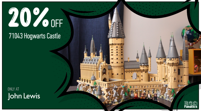 Massive discount on 71043 Hogwarts Castle in 20% off John Lewis sale