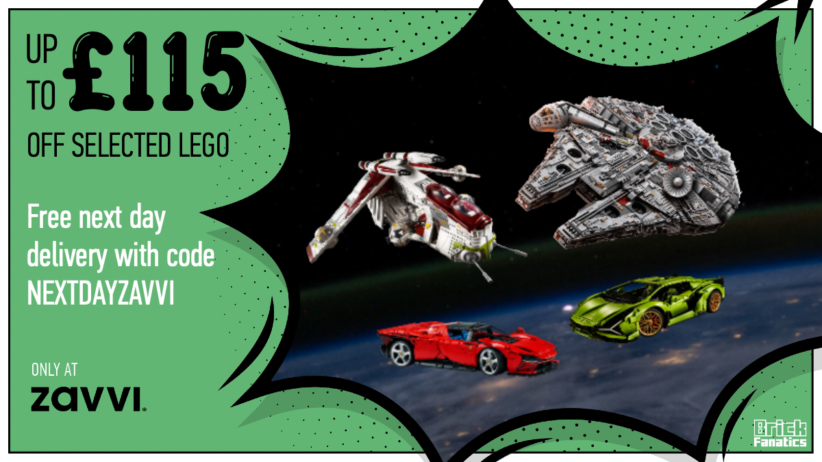 Zavvi offers free next day delivery for Christmas on LEGO sale sets