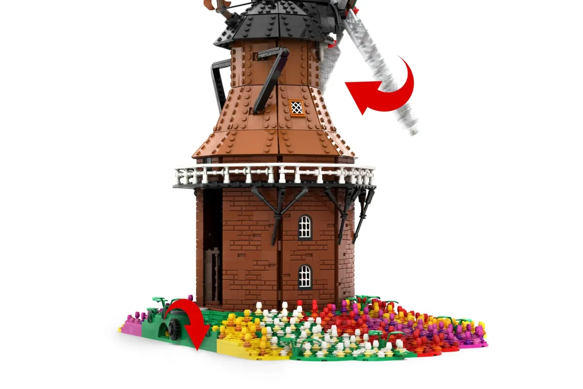 LEGO Ideas Tulip Field Windmill 2 1200x800