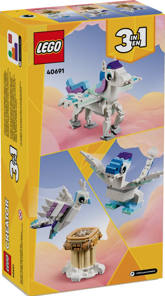 LEGO Creator 40691 Mythical Pegasus box back